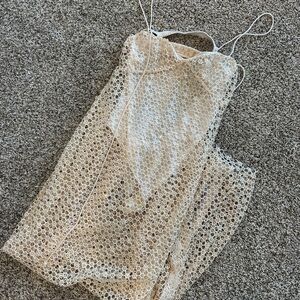 Smoke & Mirrors bodysuit maxi dress- Size  L